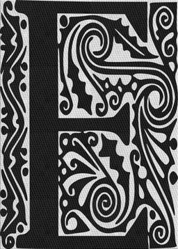 Patterned Dark Gray Novelty Rug, pat209