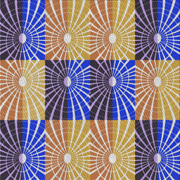 Square Patterned Purple Novelty Rug, pat20