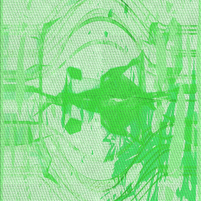 Patterned Green Rug, pat21grn