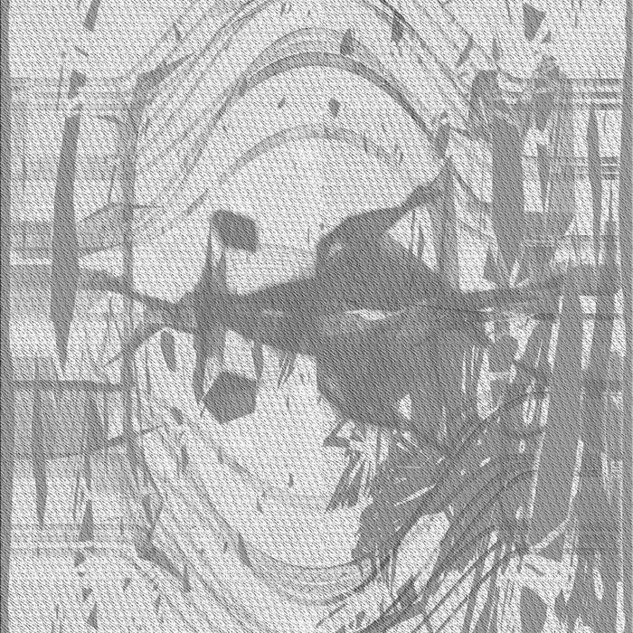 Patterned Gunmetal Gray Rug, pat21gry