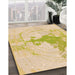 Machine Washable Transitional Sun Yellow Rug in a Family Room, wshpat21org