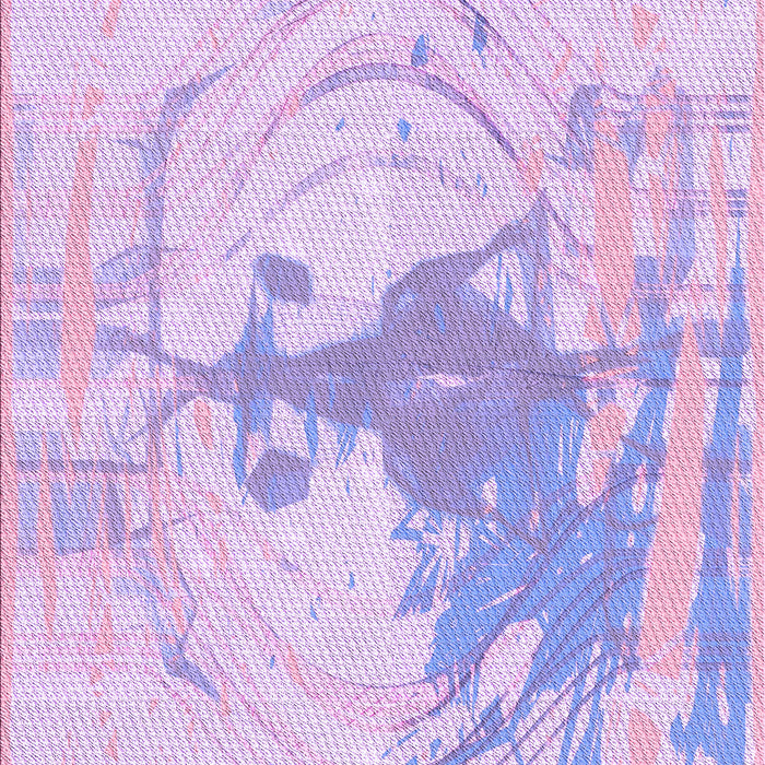 Patterned Bright Lilac Purple Rug, pat21pur