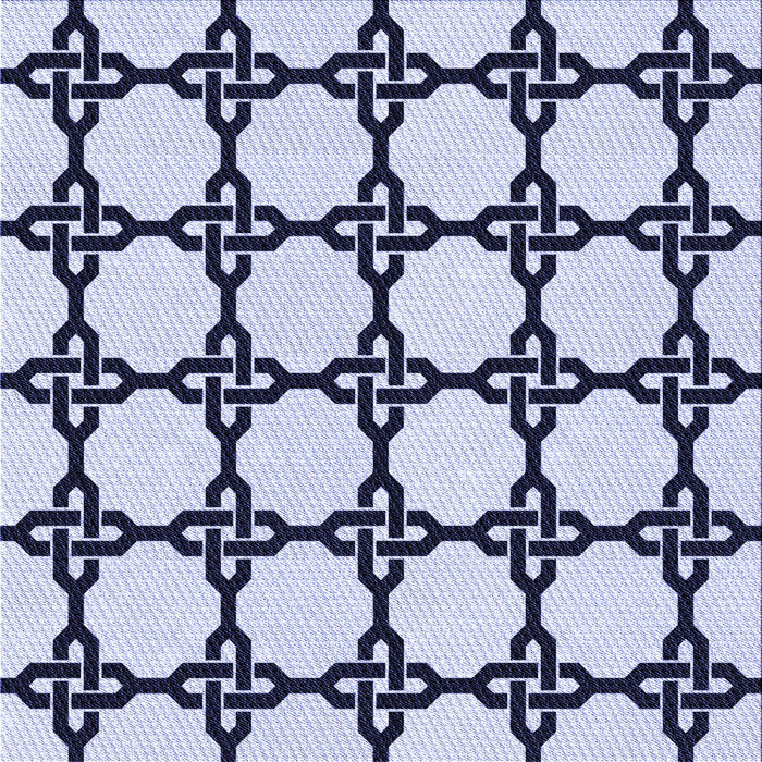 Round Patterned Lavender Blue Rug, pat210blu