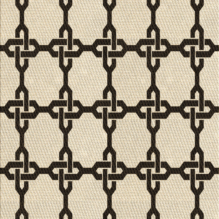 Patterned Coffee Brown Rug, pat210brn