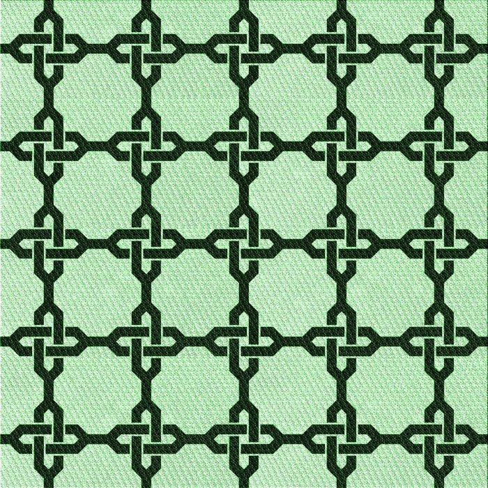 Round Machine Washable Transitional Mint Green Rug, wshpat210grn