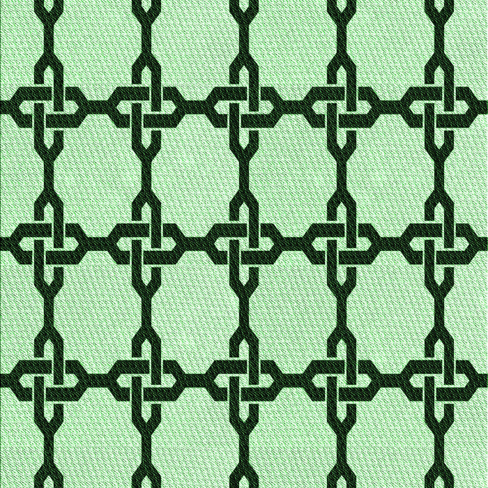 Machine Washable Transitional Mint Green Rug, wshpat210grn