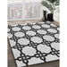 Machine Washable Transitional Platinum Gray Rug in a Family Room, wshpat210gry