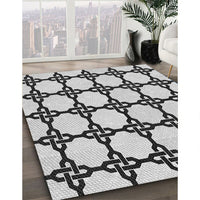 Patterned Platinum Gray Rug, pat210gry