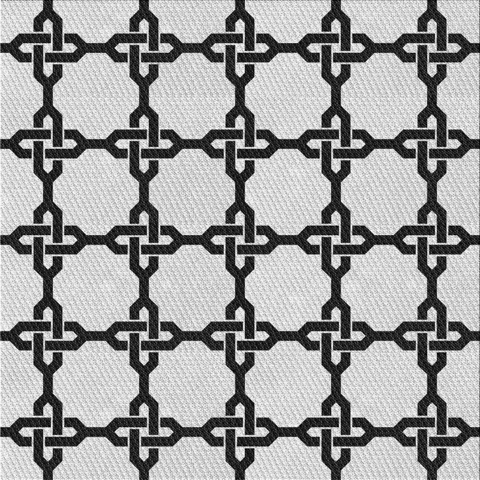 Round Patterned Platinum Gray Rug, pat210gry