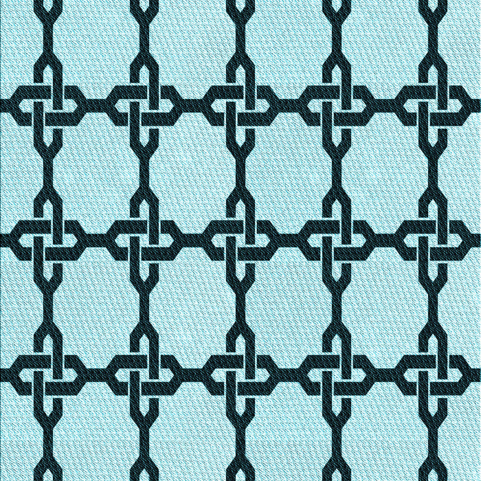 Patterned Electric Blue Rug, pat210lblu