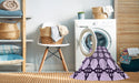 Machine Washable Transitional Purple Rug in a Washing Machine, wshpat210pur