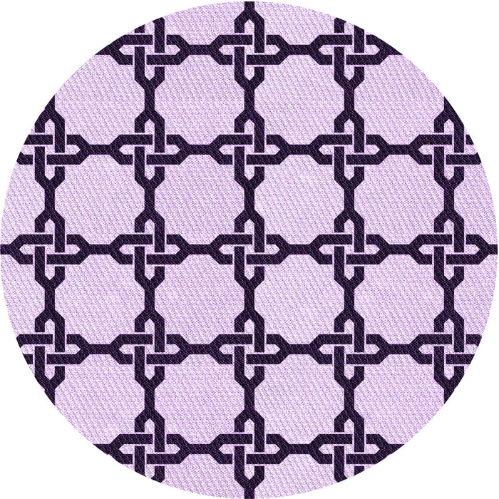 Square Patterned Purple Rug, pat210pur