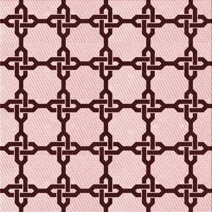 Round Patterned Brown Red Rug, pat210rd