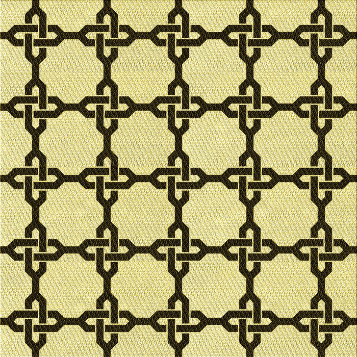 Round Patterned Oak Brown Rug, pat210yw