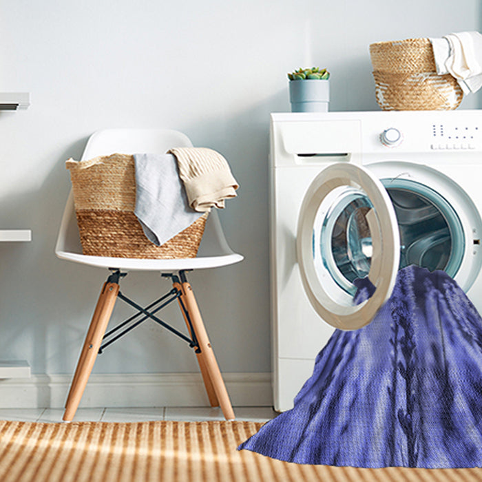Machine Washable Transitional Sky Blue Rug in a Washing Machine, wshpat2100blu