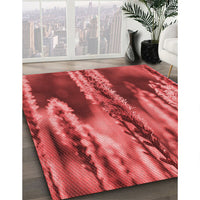 Patterned Red Rug, pat2100rd