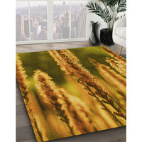 Patterned Saddle Brown Rug, pat2100yw