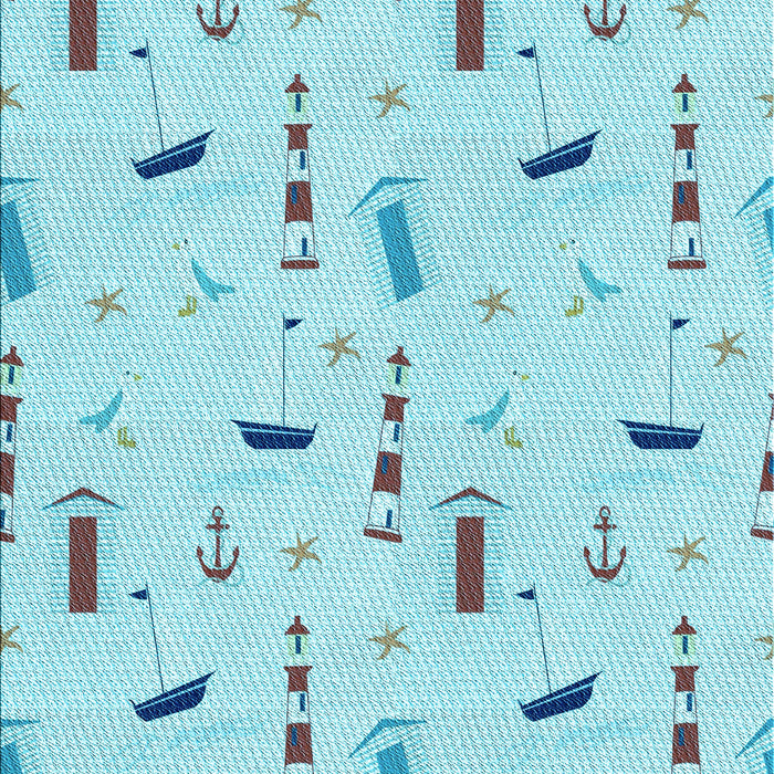 Patterned Blue Rug, pat2101lblu