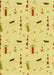 Patterned Yellow Rug, pat2101yw