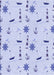 Patterned Lavender Blue Rug, pat2102blu