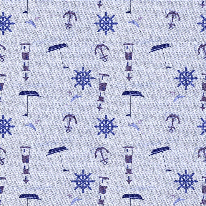 Round Patterned Lavender Blue Rug, pat2102blu