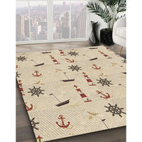 Patterned Peru Brown Rug, pat2102brn