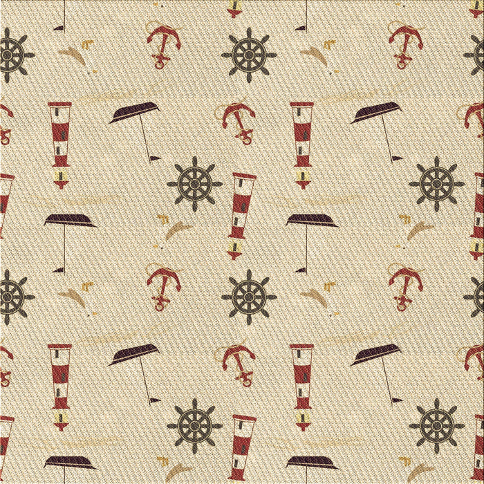 Round Patterned Peru Brown Rug, pat2102brn