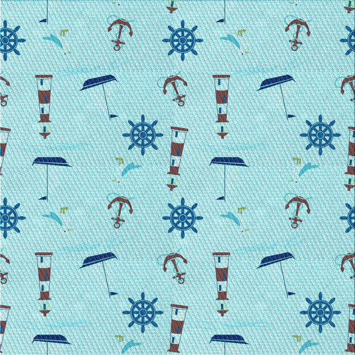 Round Machine Washable Transitional Blue Rug, wshpat2102lblu