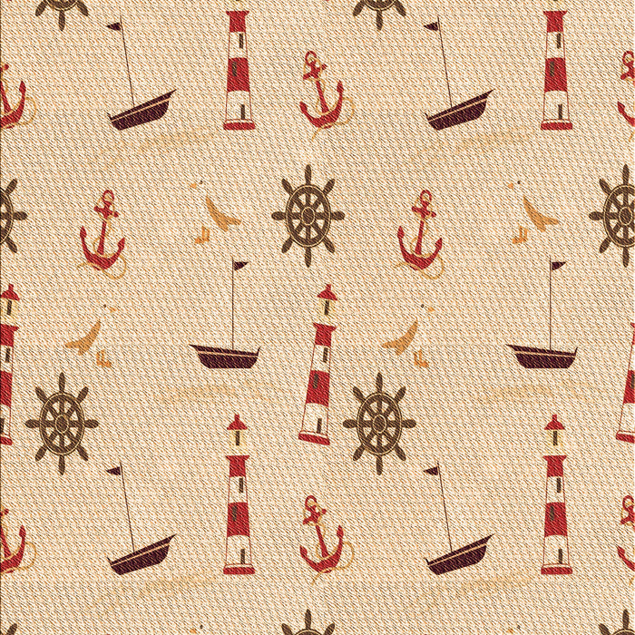 Patterned Orange Rug, pat2102org