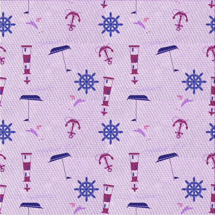 Round Machine Washable Transitional Purple Rug, wshpat2102pur