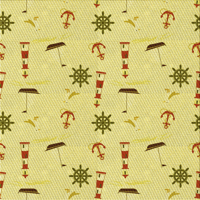 Round Patterned Orange Gold Rug, pat2102yw