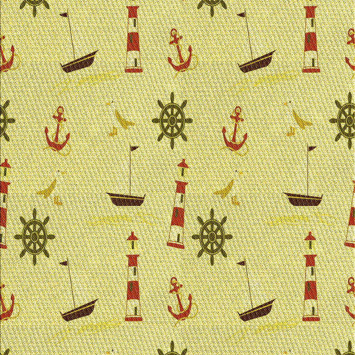 Patterned Orange Gold Rug, pat2102yw