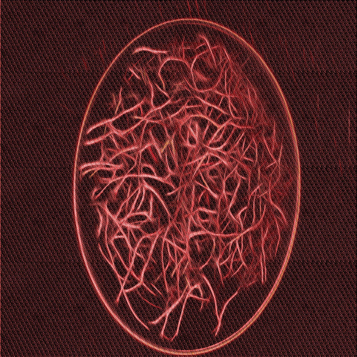 Round Patterned Fire Brick Red Rug, pat2103rd