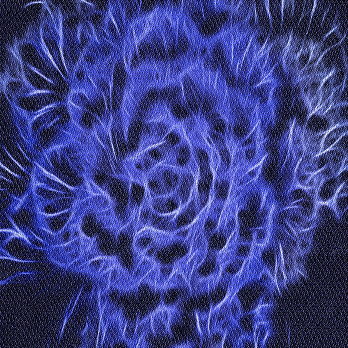 Round Patterned Denim Dark Blue Rug, pat2104blu