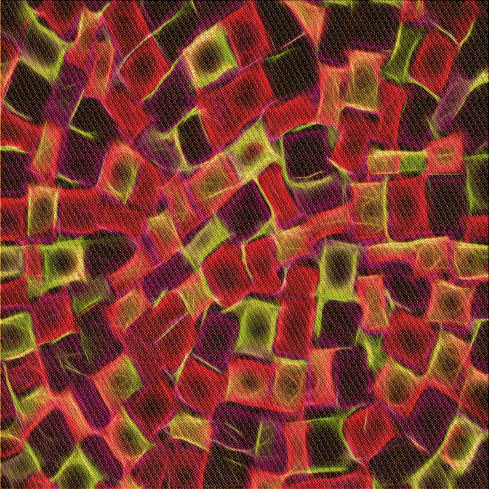 Round Patterned Cranberry Red Rug, pat2105org