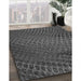 Patterned Dark Gray Black Rug in Family Room, pat2106gry