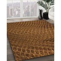 Patterned Red Brown Rug, pat2106org