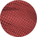 Square Patterned Tomato Red Rug, pat2106rd