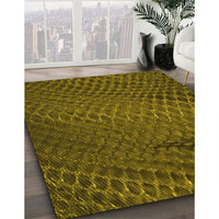 Patterned Bakers Brown Rug, pat2106yw