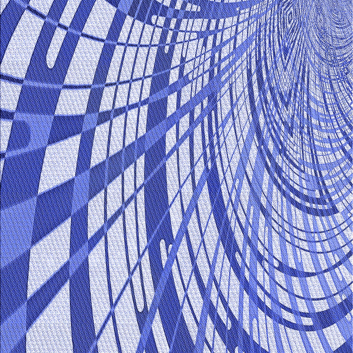 Patterned Blue Rug, pat2107blu