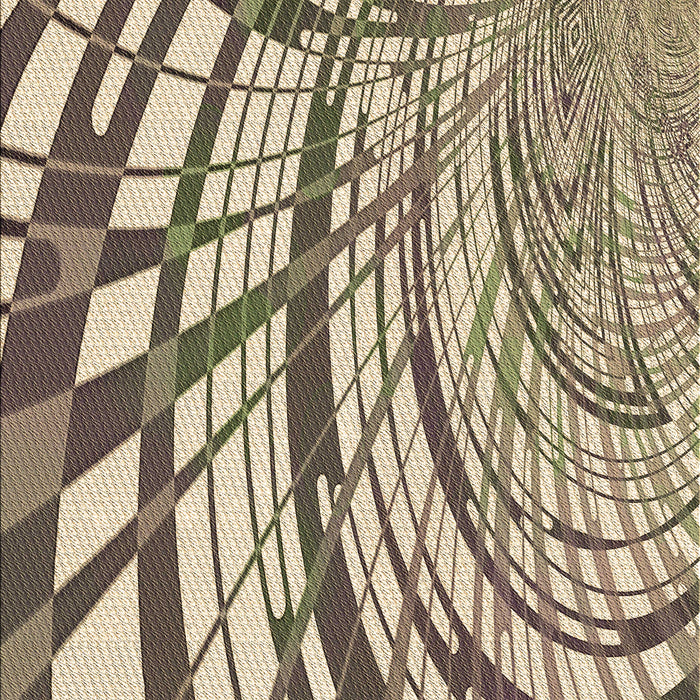 Patterned Coffee Brown Rug, pat2107brn