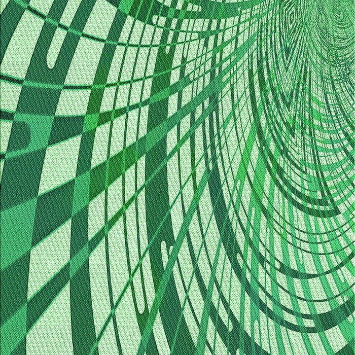 Patterned Green Rug, pat2107grn