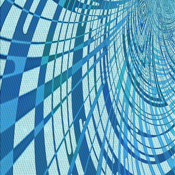 Patterned Blue Rug, pat2107lblu