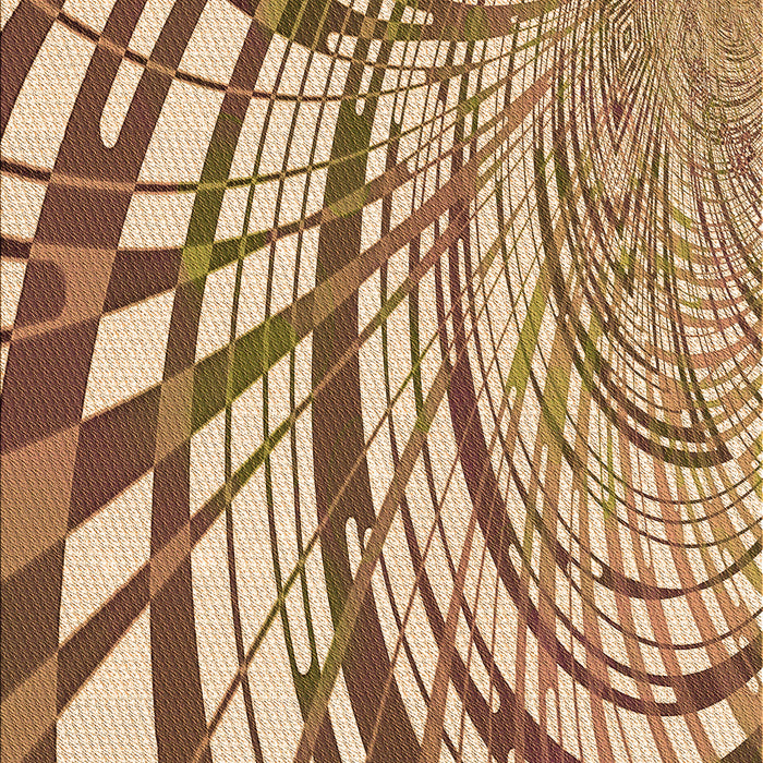 Patterned Saddle Brown Rug, pat2107org