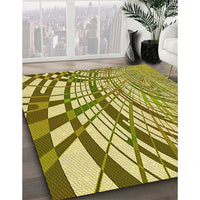 Patterned Oak Brown Rug, pat2107yw