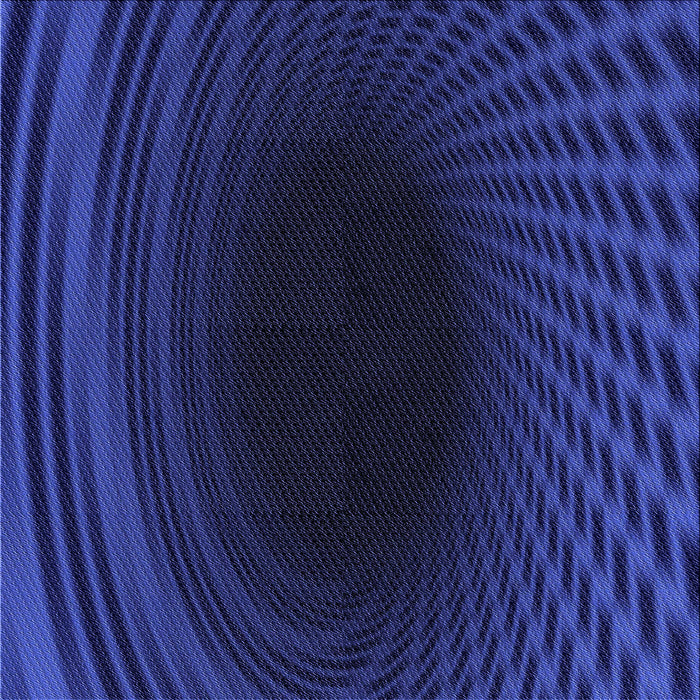 Round Patterned Blue Rug, pat2108blu