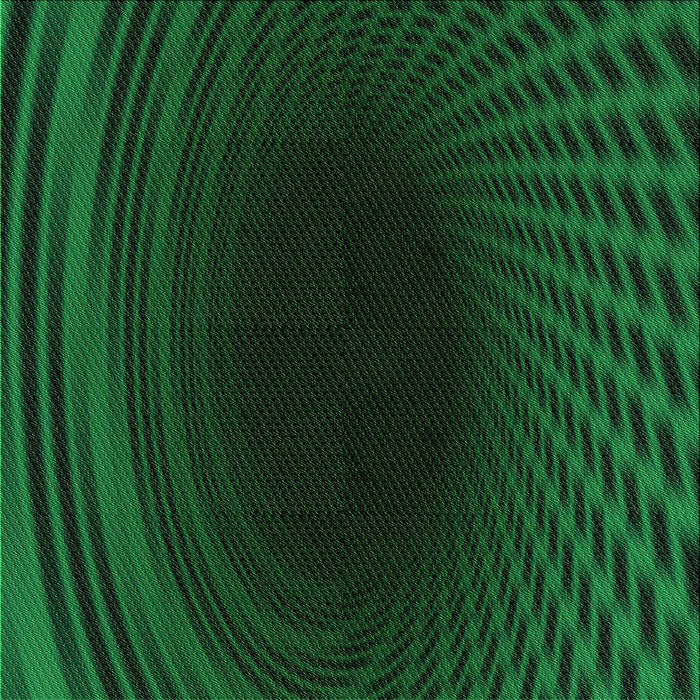 Round Patterned Dark Forest Green Rug, pat2108grn