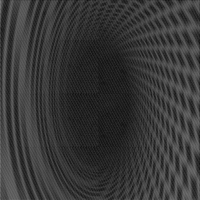 Round Patterned Midnight Gray Rug, pat2108gry