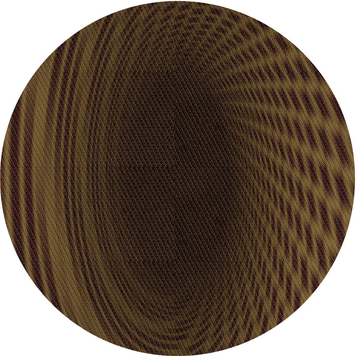 Square Patterned Dark Bronze Brown Rug, pat2108org
