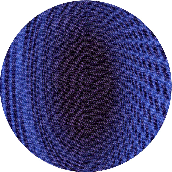 Square Patterned Blue Orchid Blue Rug, pat2108pur